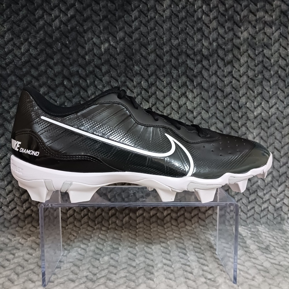 Nike Alpha Huarache 4 Keystone Black White Men's Baseball Cleats Size 12 - Picture 6 of 9